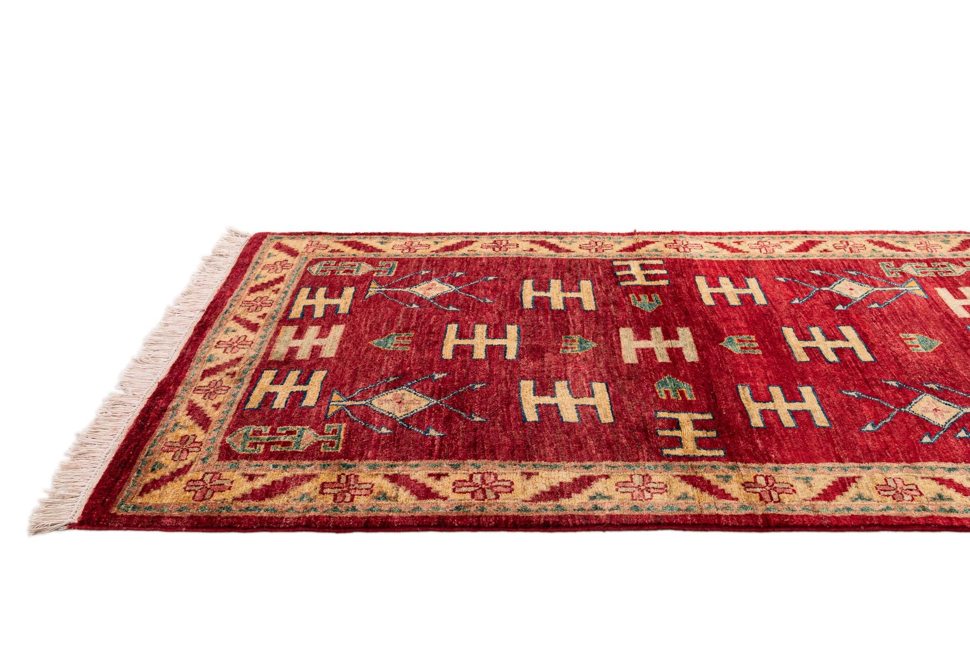 3' 3 x 5' Hand Knotted Ziegler Wool Rug