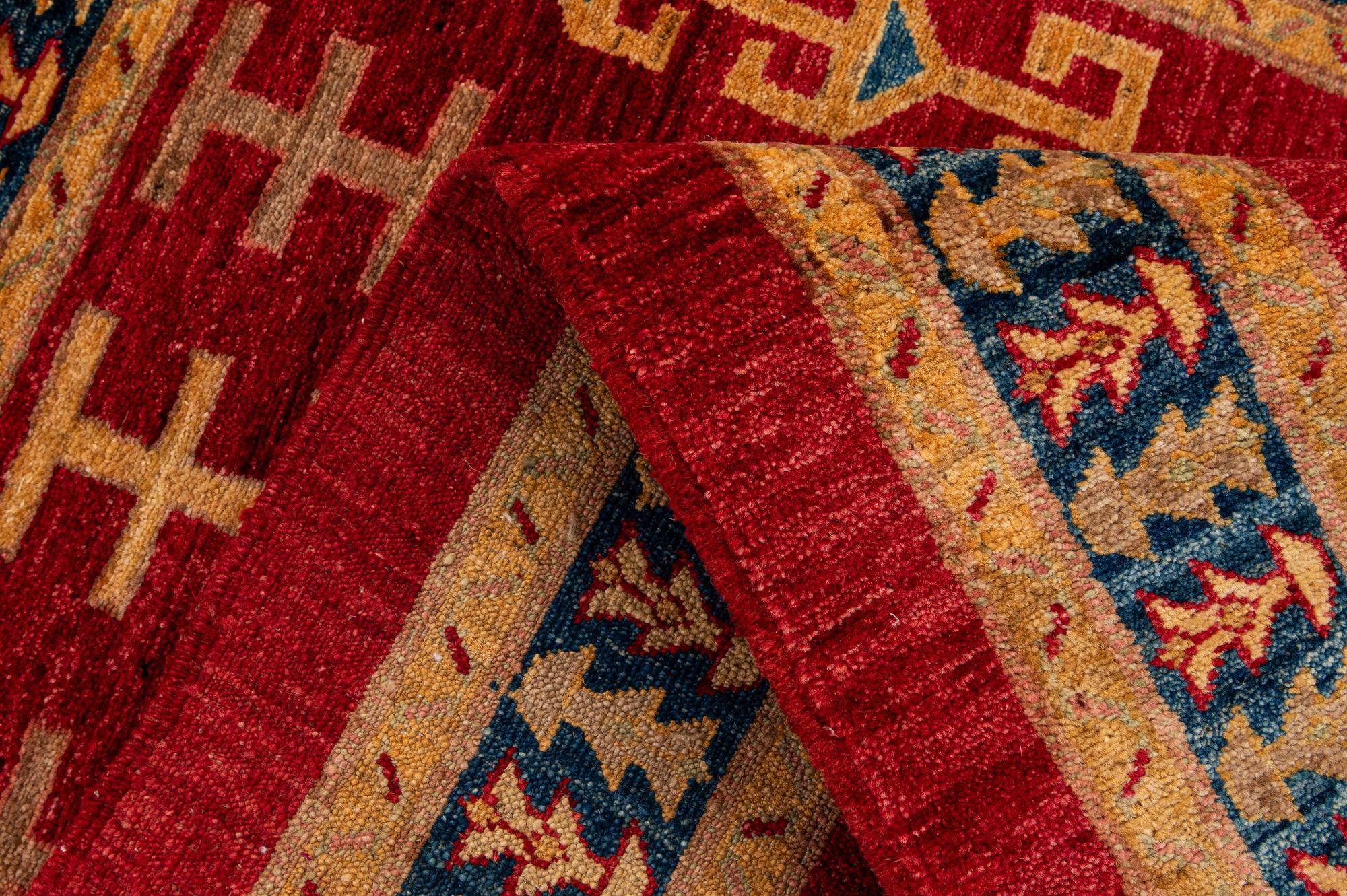 3' 5 x 5' 2 Hand Knotted Ziegler Wool Rug