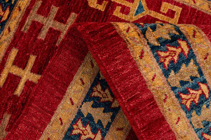3' 5 x 5' 2 Hand Knotted Ziegler Wool Rug