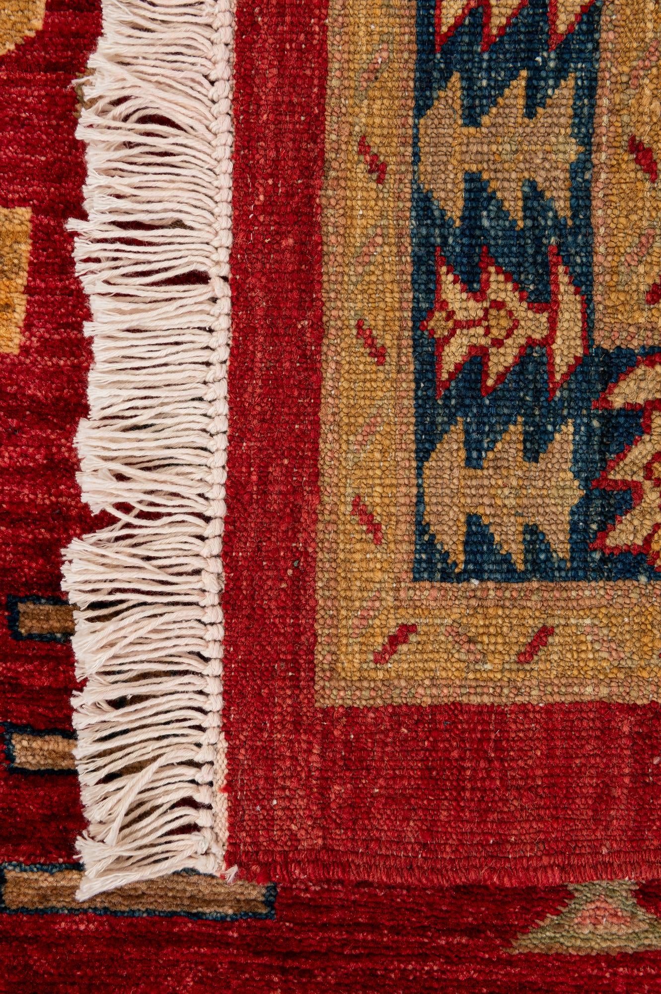 3' 5 x 5' 2 Hand Knotted Ziegler Wool Rug