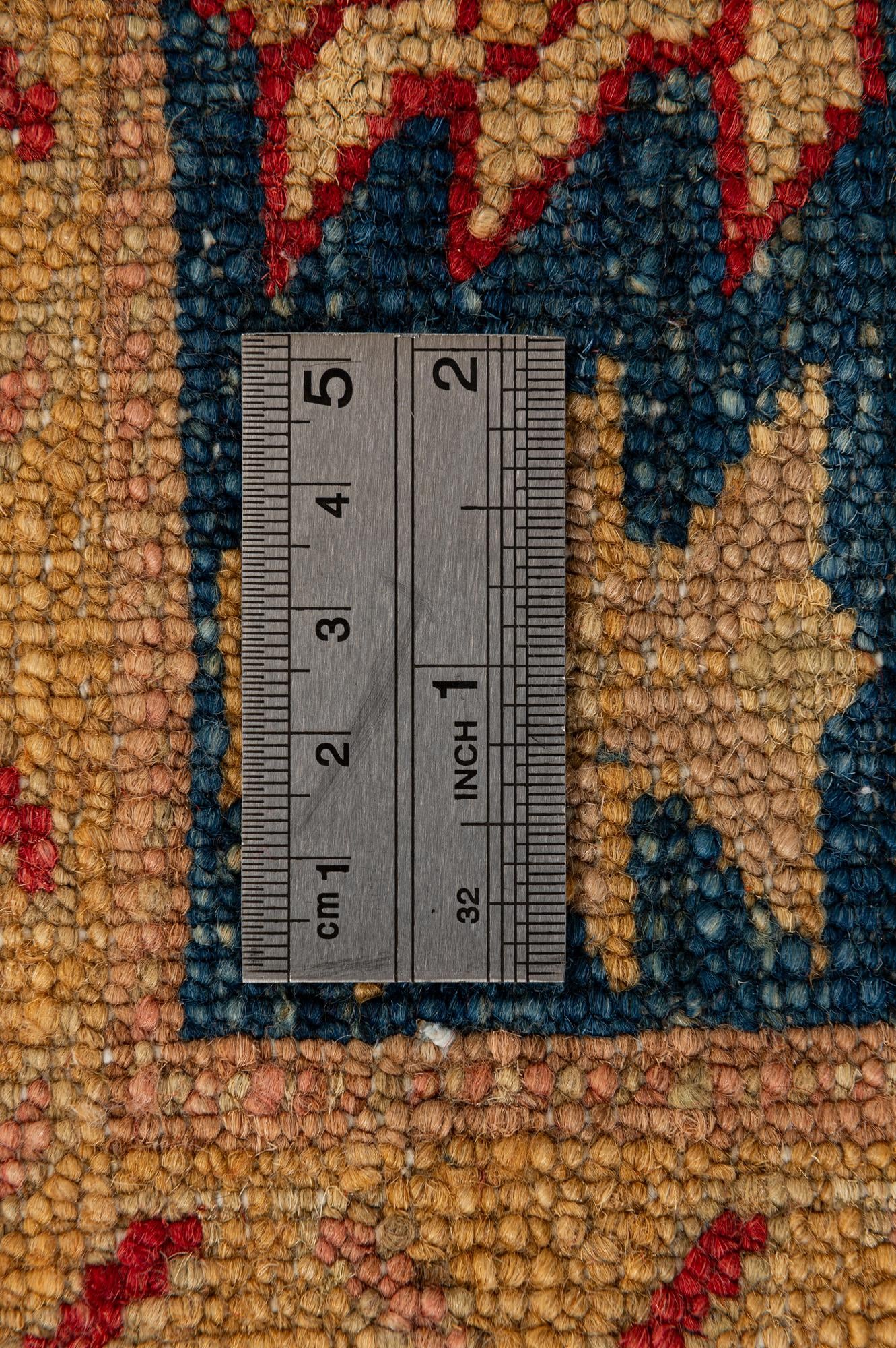 3' 5 x 5' 2 Hand Knotted Ziegler Wool Rug
