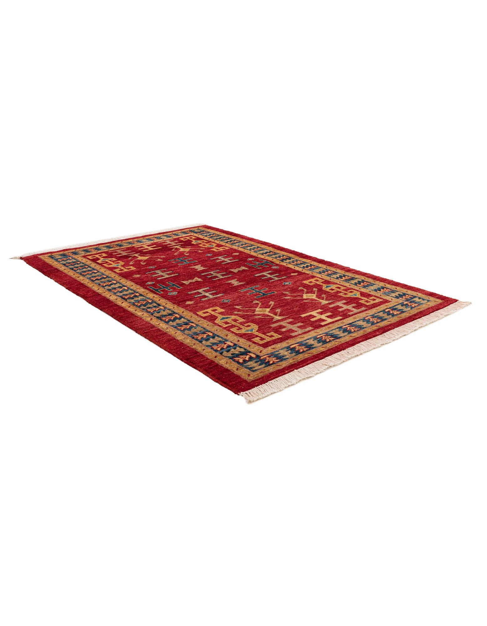 3' 5 x 5' 2 Hand Knotted Ziegler Wool Rug
