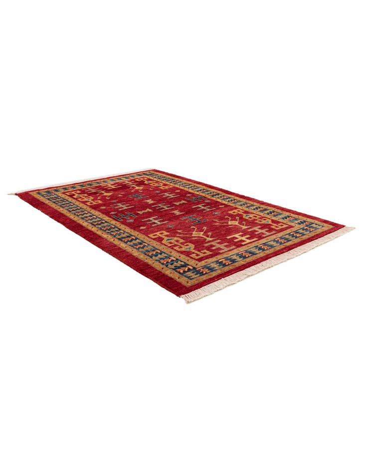 Detail image of 3' 5 x 5' 2 Hand Knotted Ziegler Wool Rug