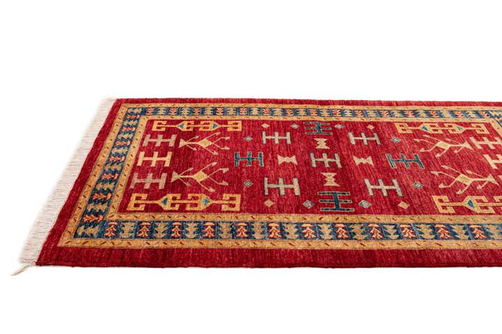 3' 5 x 5' 2 Hand Knotted Ziegler Wool Rug