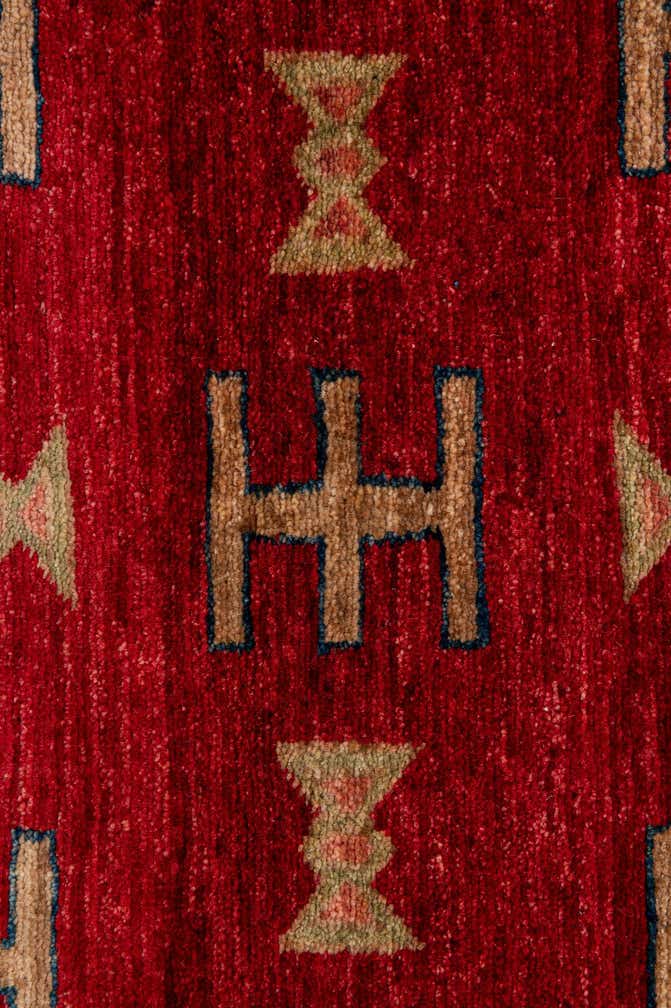 3' 5 x 5' 2 Hand Knotted Ziegler Wool Rug
