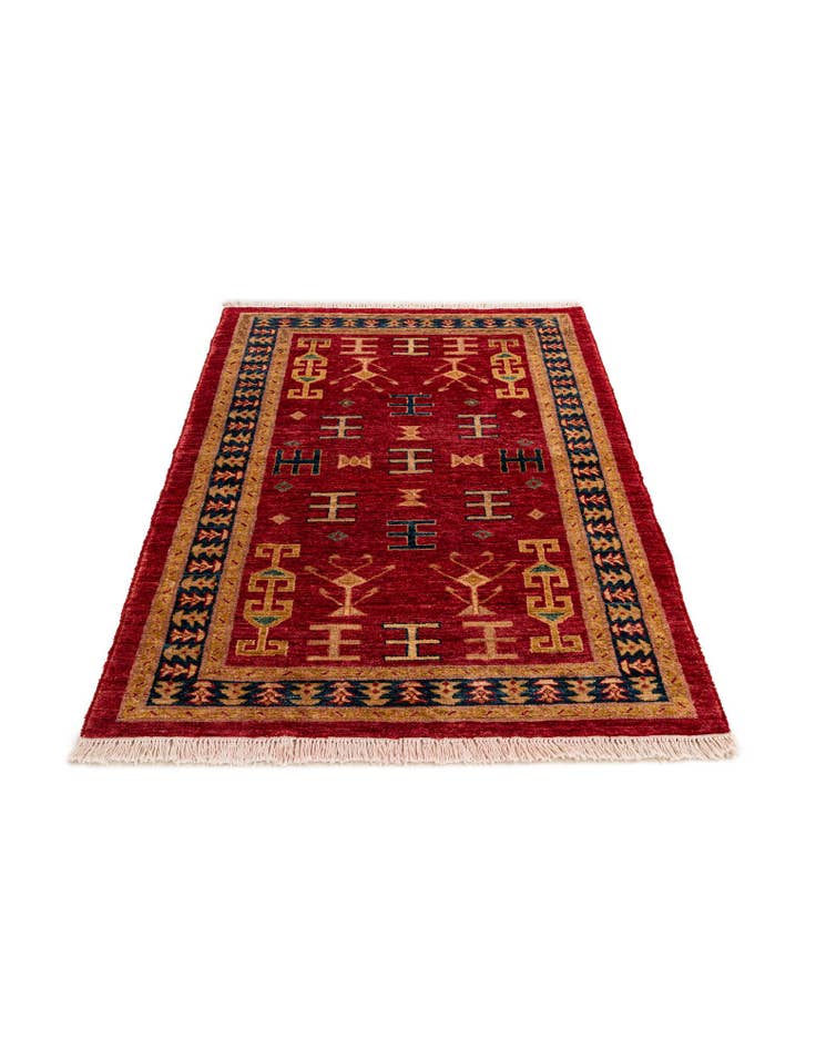 Detail image of 3' 5 x 5' 3 Hand Knotted Ziegler Wool Rug