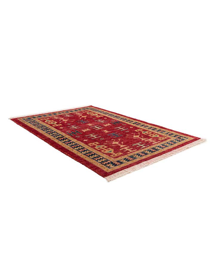 3' 5 x 5' 3 Hand Knotted Ziegler Wool Rug