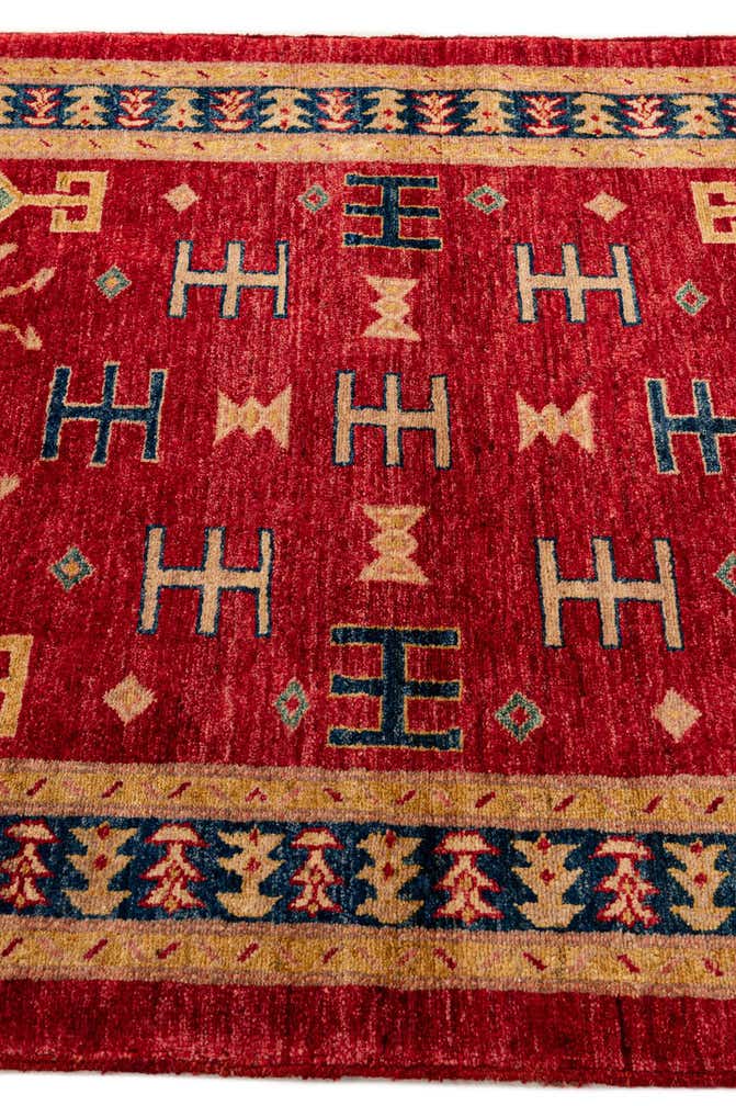 3' 5 x 5' 3 Hand Knotted Ziegler Wool Rug