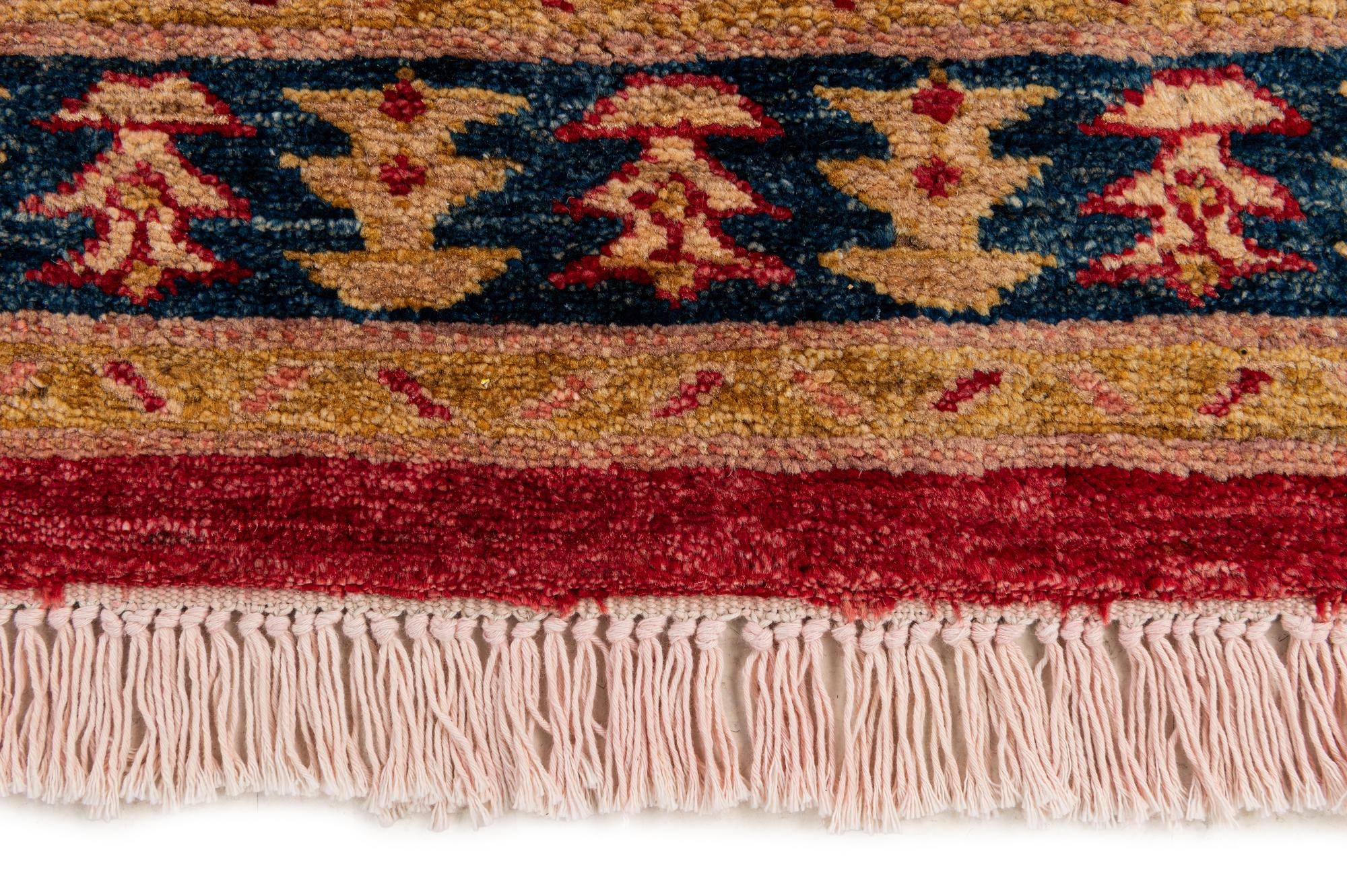 3' 5 x 5' 3 Hand Knotted Ziegler Wool Rug