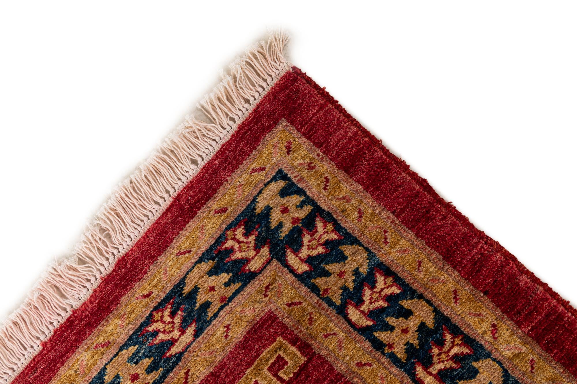 3' 5 x 5' 3 Hand Knotted Ziegler Wool Rug