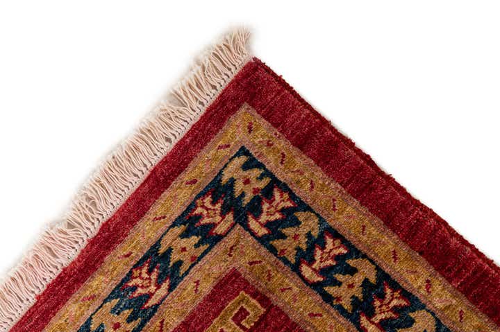 3' 5 x 5' 3 Hand Knotted Ziegler Wool Rug