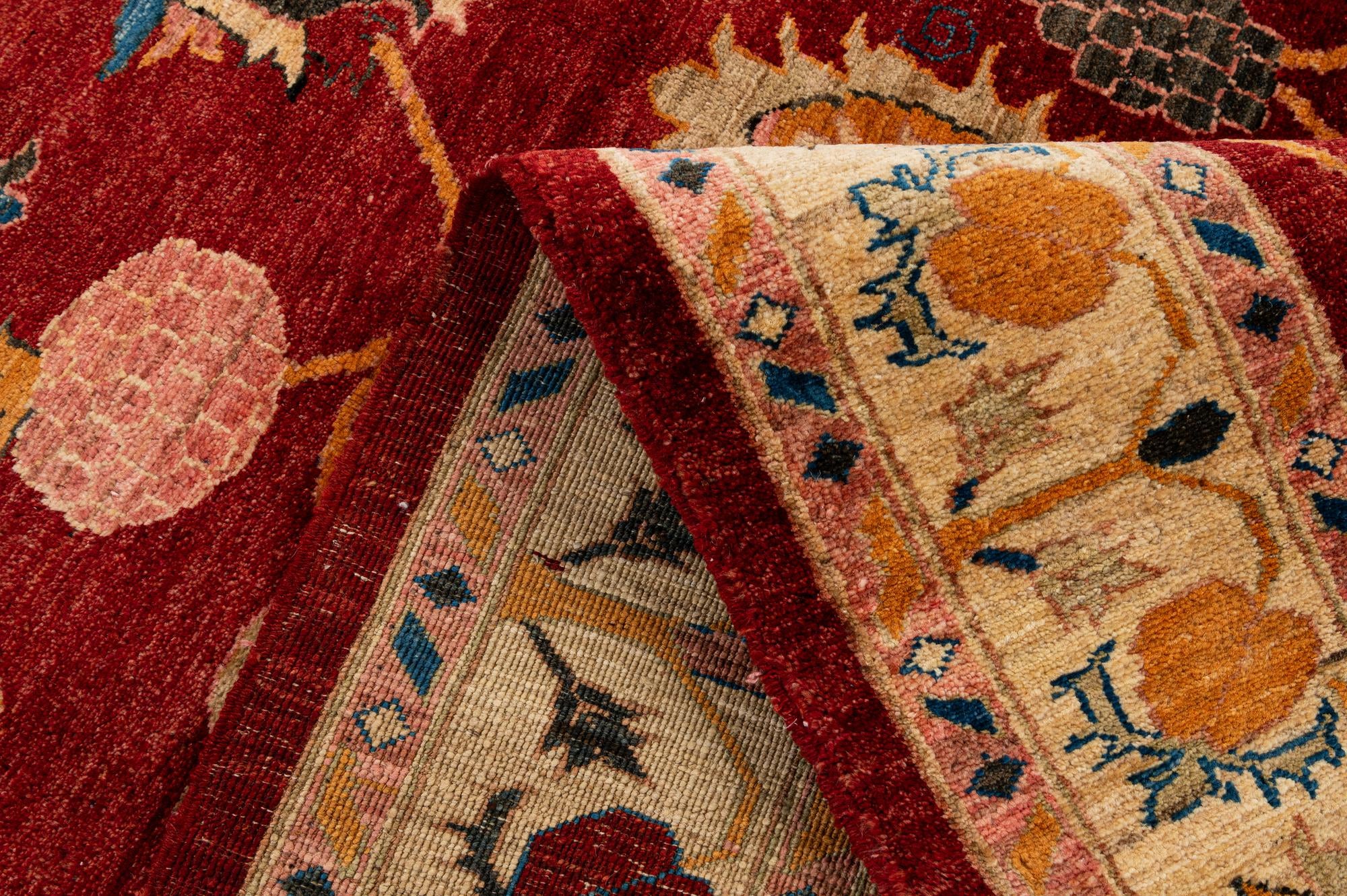 4' 11 x 6' 8 Hand Knotted Ziegler Wool Rug