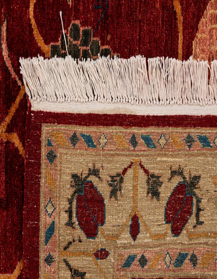 Detail image of 4' 11 x 6' 8 Hand Knotted Ziegler Wool Rug