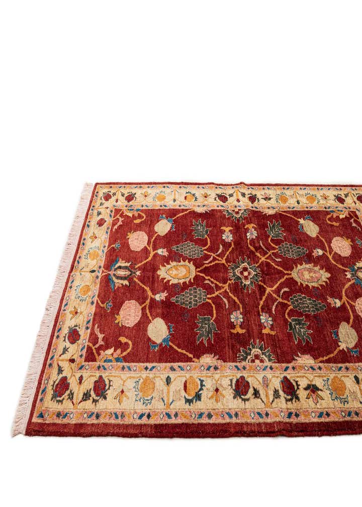 4' 11 x 6' 8 Hand Knotted Ziegler Wool Rug