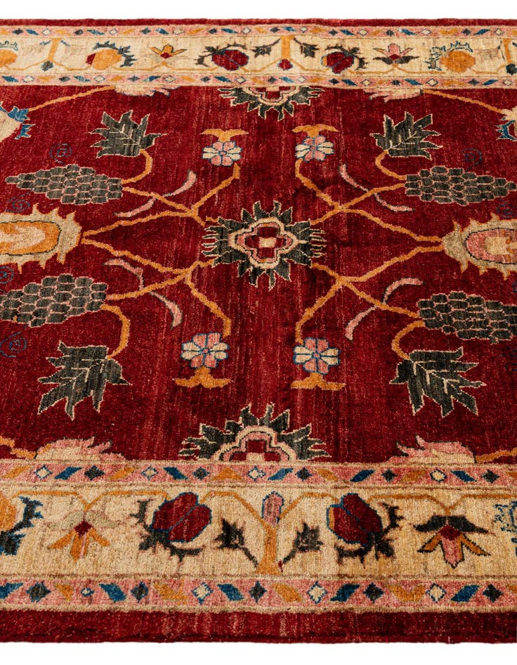Detail image of 4' 11 x 6' 8  Hand Knotted Ziegler Wool Rug