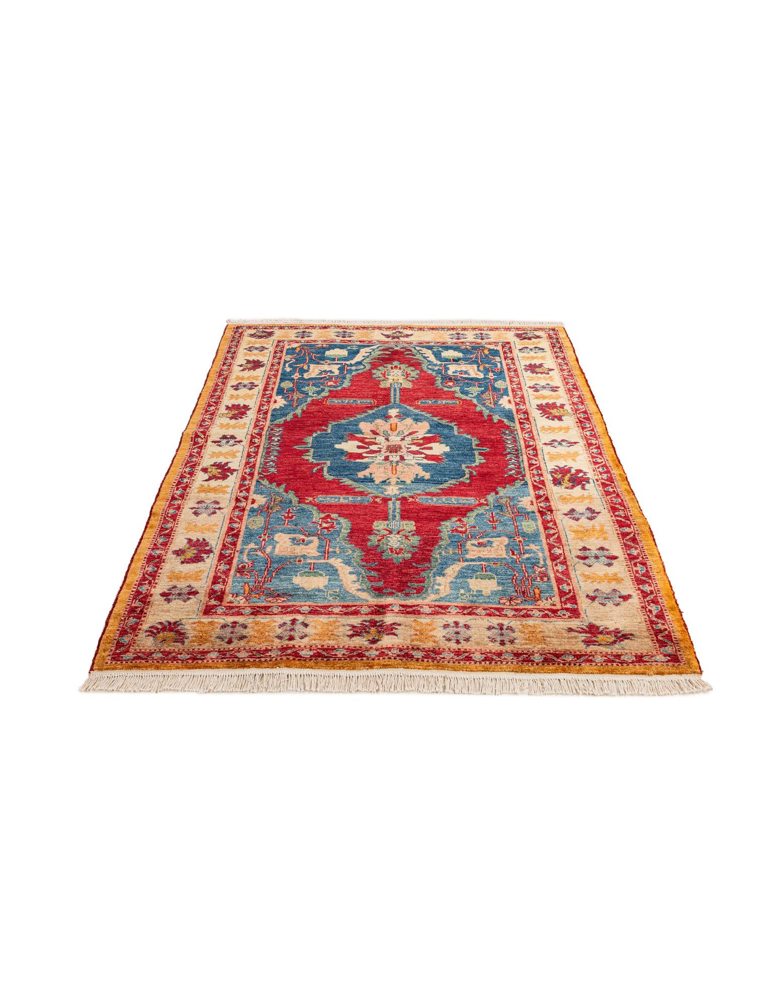 5' x 6' 10 Hand Knotted Ziegler Wool Rug
