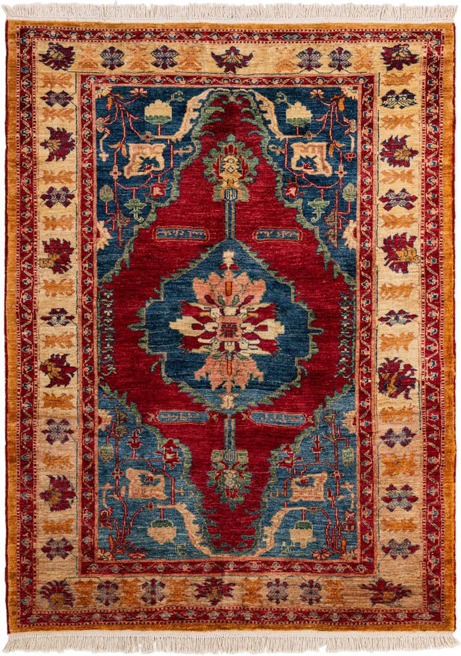 Detail image of 5' x 6' 10 Hand Knotted Ziegler Wool Rug