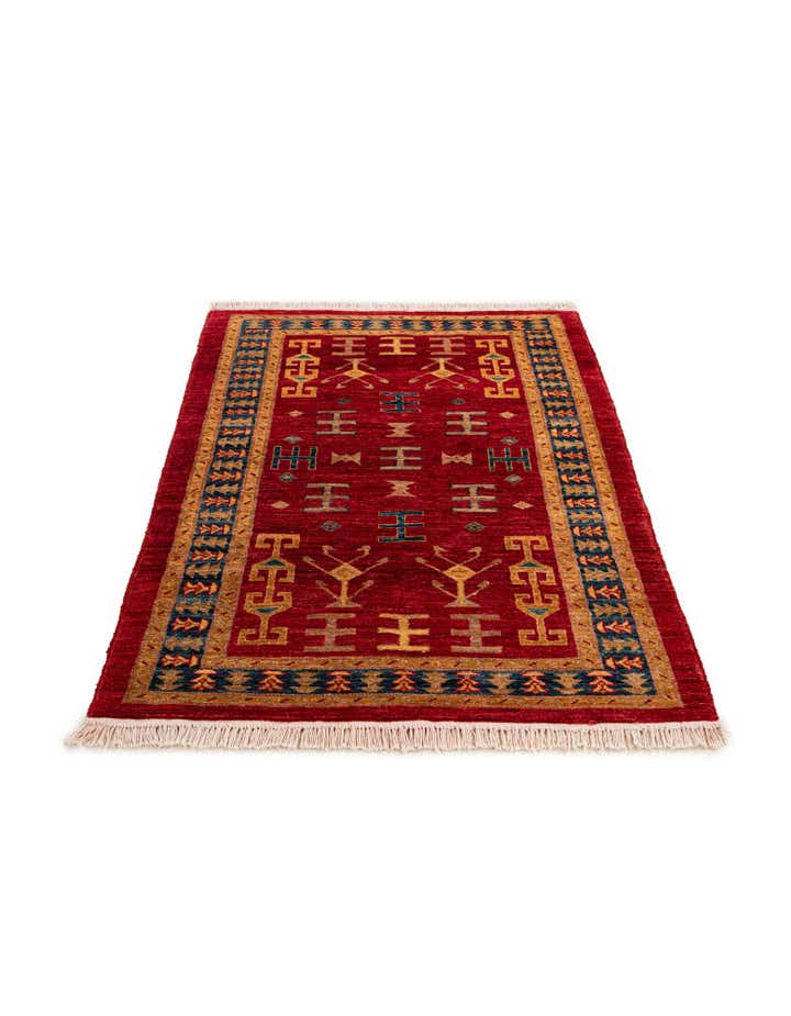 3' 5 x 5' 4 Hand Knotted Ziegler Wool Rug