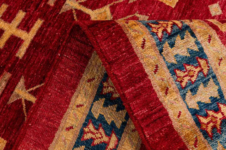 3' 5 x 5' 4 Hand Knotted Ziegler Wool Rug