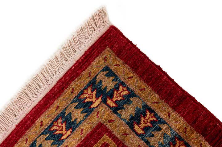 3' 5 x 5' 4 Hand Knotted Ziegler Wool Rug