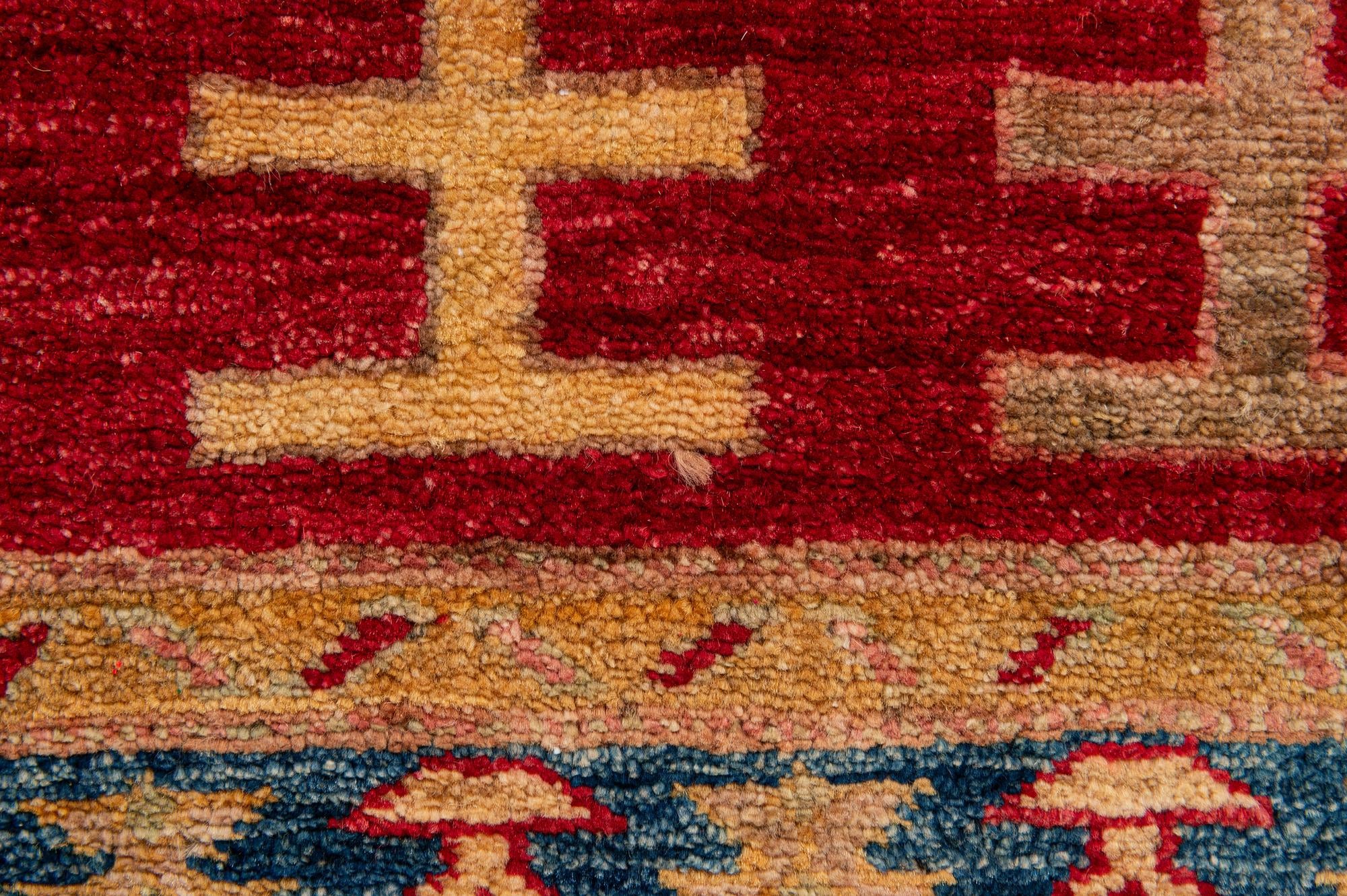 3' 5 x 5' 4 Hand Knotted Ziegler Wool Rug