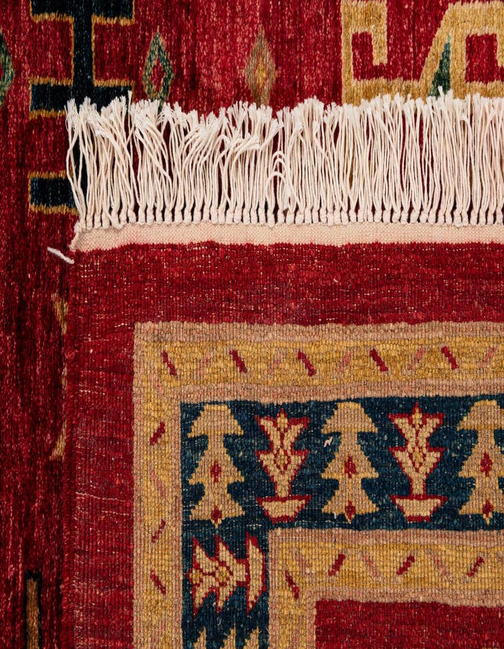 Detail image of 3' 5 x 4' 7  Hand Knotted Ziegler Wool Rug