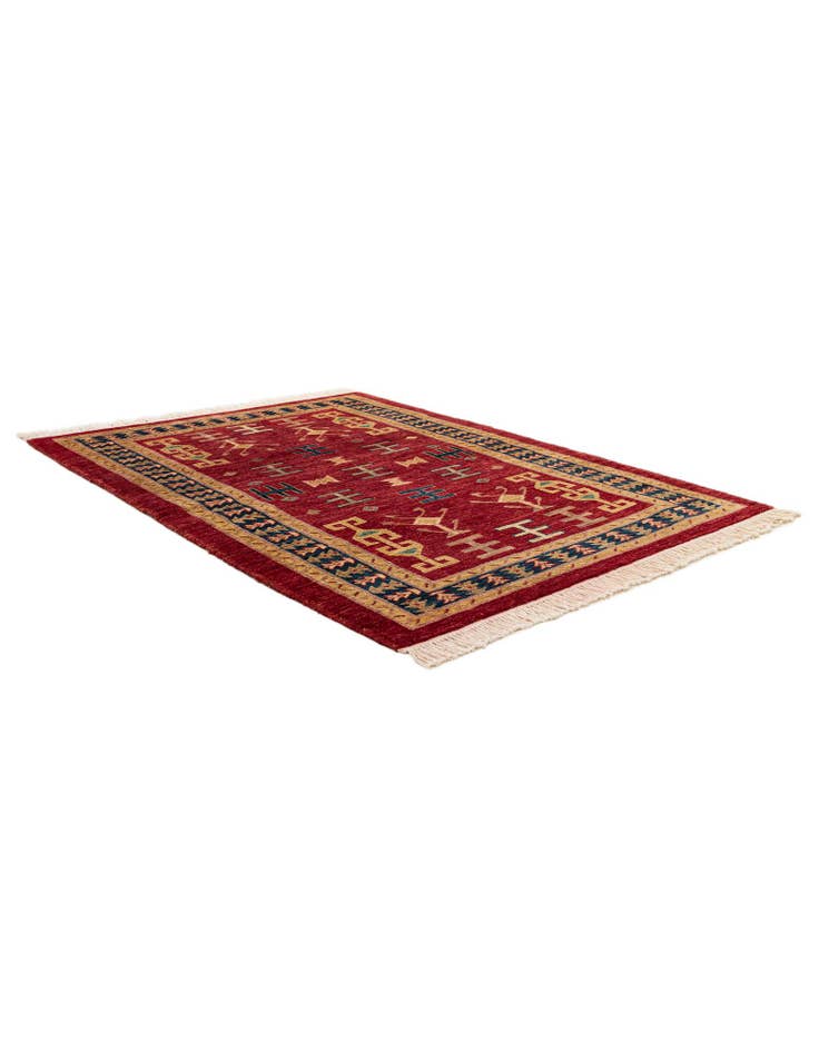 Detail image of 3' 5 x 4' 7  Hand Knotted Ziegler Wool Rug