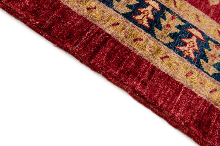 Detail image of 3' 5 x 4' 7 Hand Knotted Ziegler Wool Rug