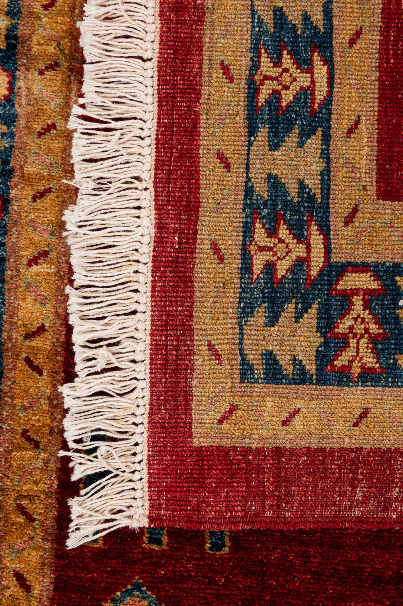 3' 5 x 5' Hand Knotted Ziegler Wool Rug