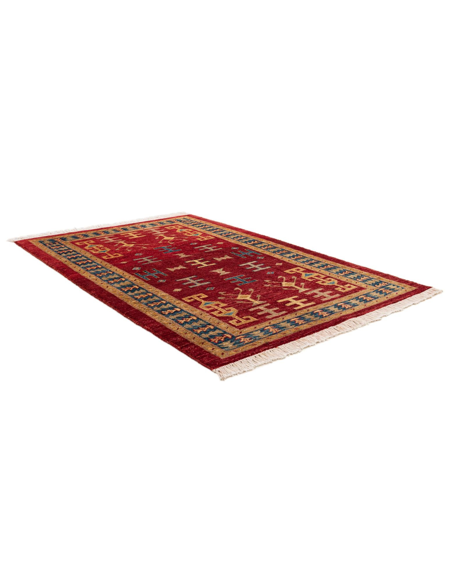 3' 5 x 5' Hand Knotted Ziegler Wool Rug
