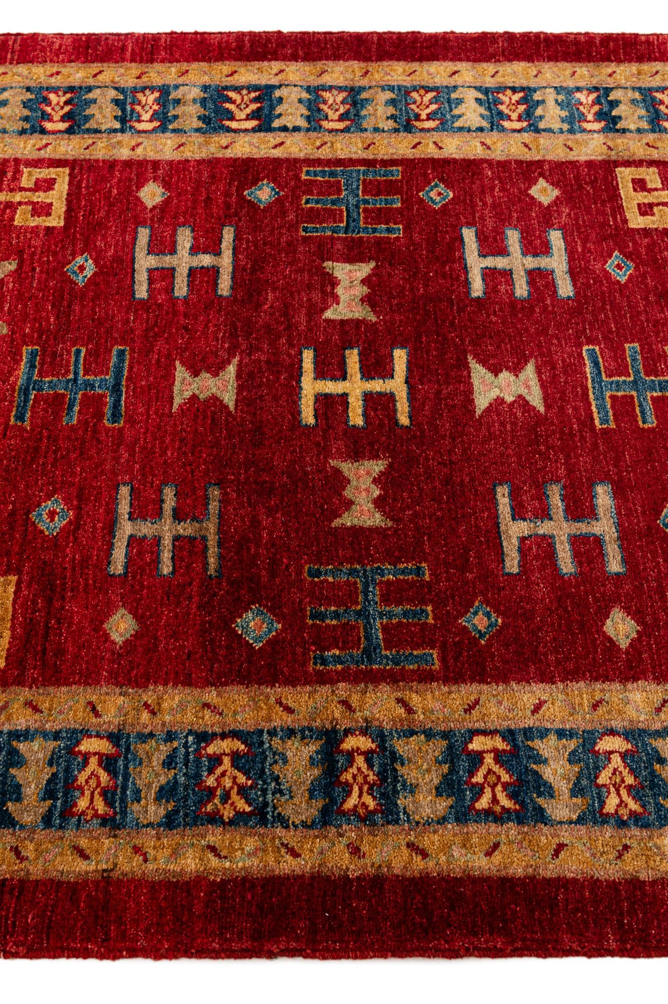 3' 5 x 5' Hand Knotted Ziegler Wool Rug