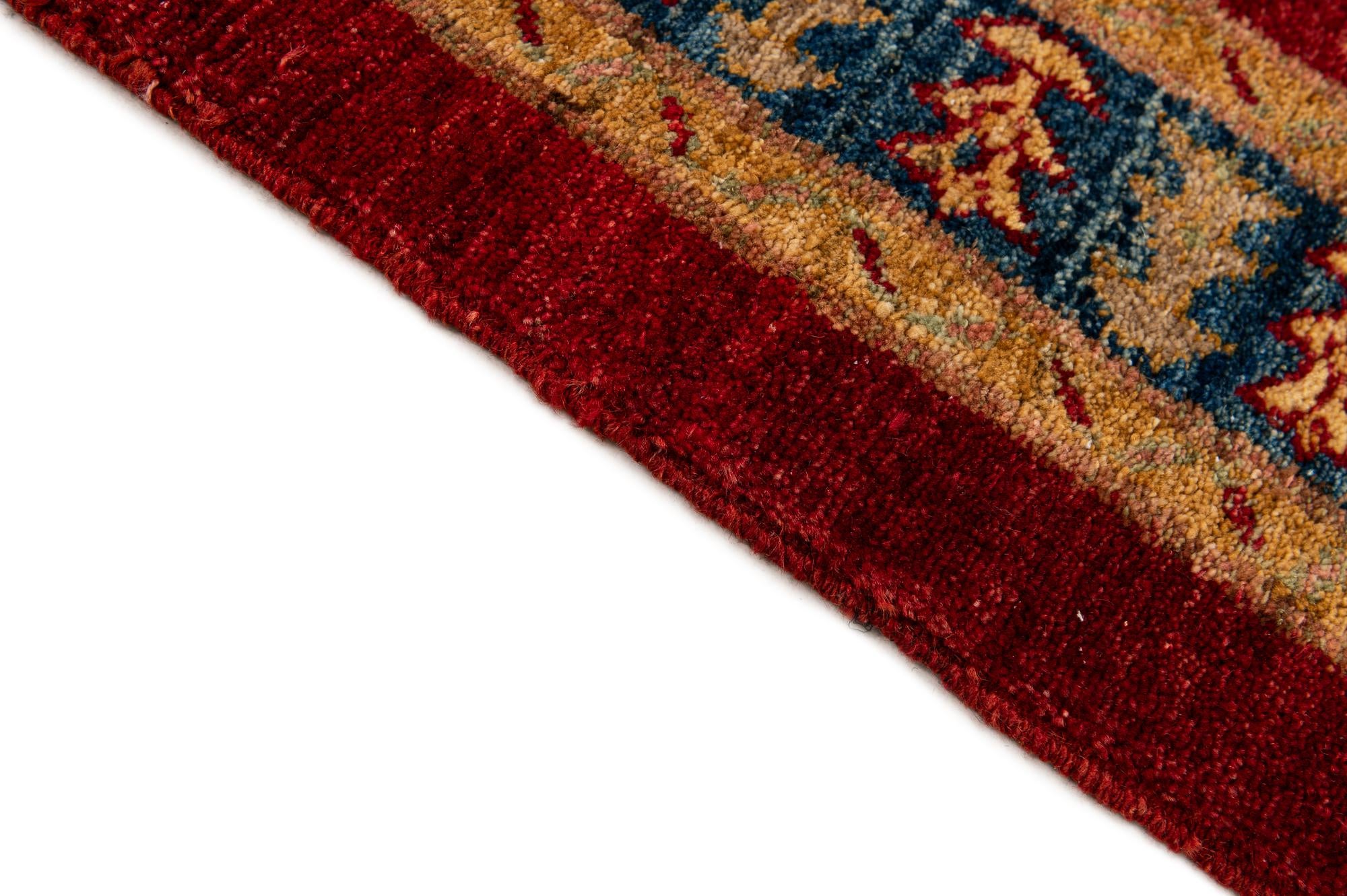 3' 5 x 5' Hand Knotted Ziegler Wool Rug