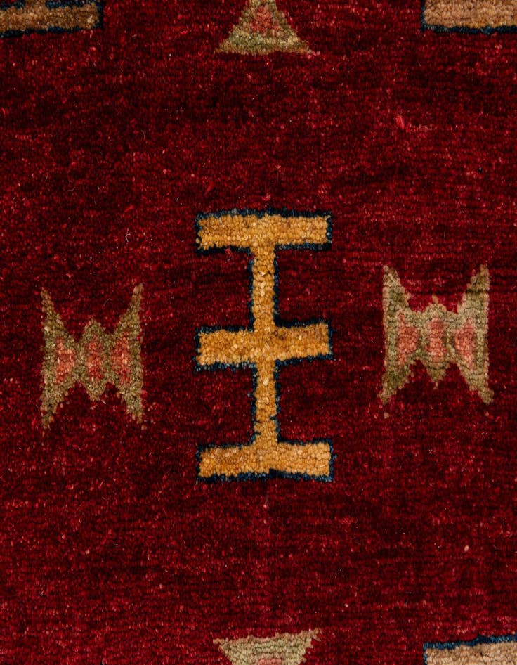 Detail image of 3' 5 x 5'  Hand Knotted Ziegler Wool Rug