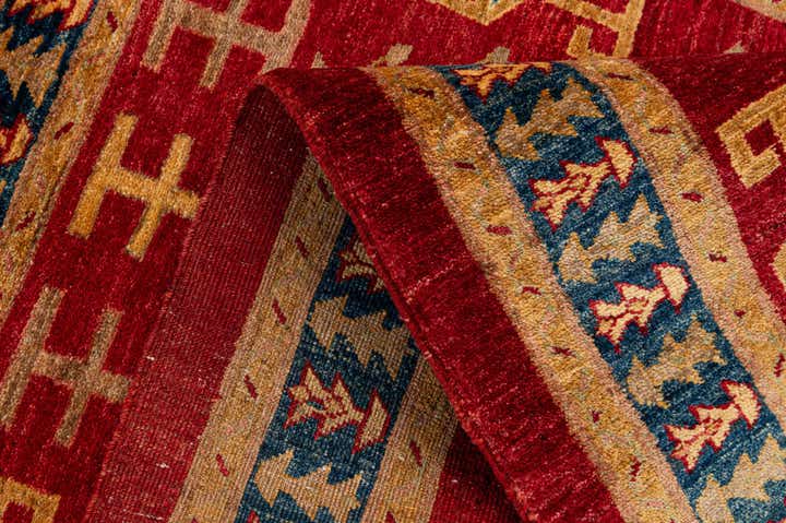 3' 5 x 5' Hand Knotted Ziegler Wool Rug