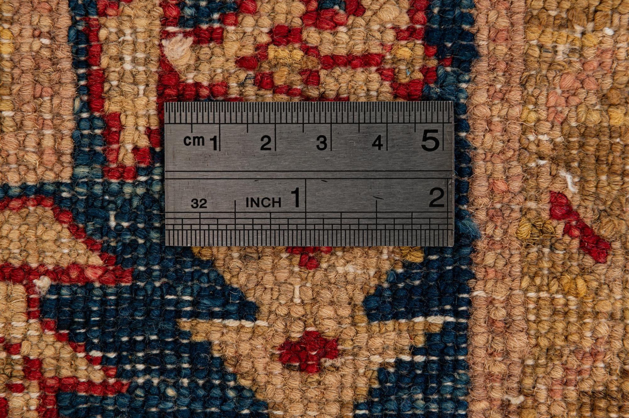 3' 5 x 5' 2 Hand Knotted Ziegler Wool Rug