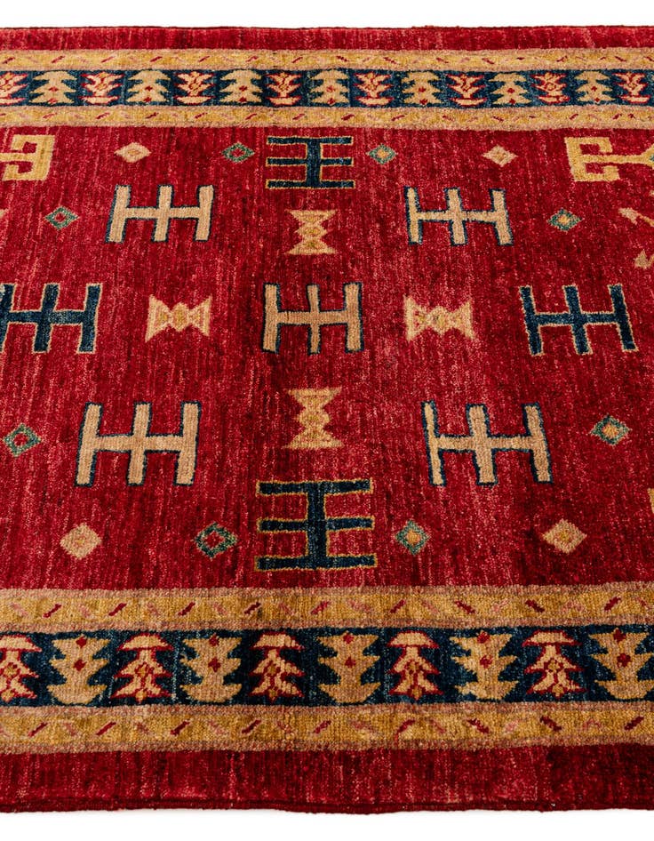 Detail image of 3' 5 x 5' 2  Hand Knotted Ziegler Wool Rug