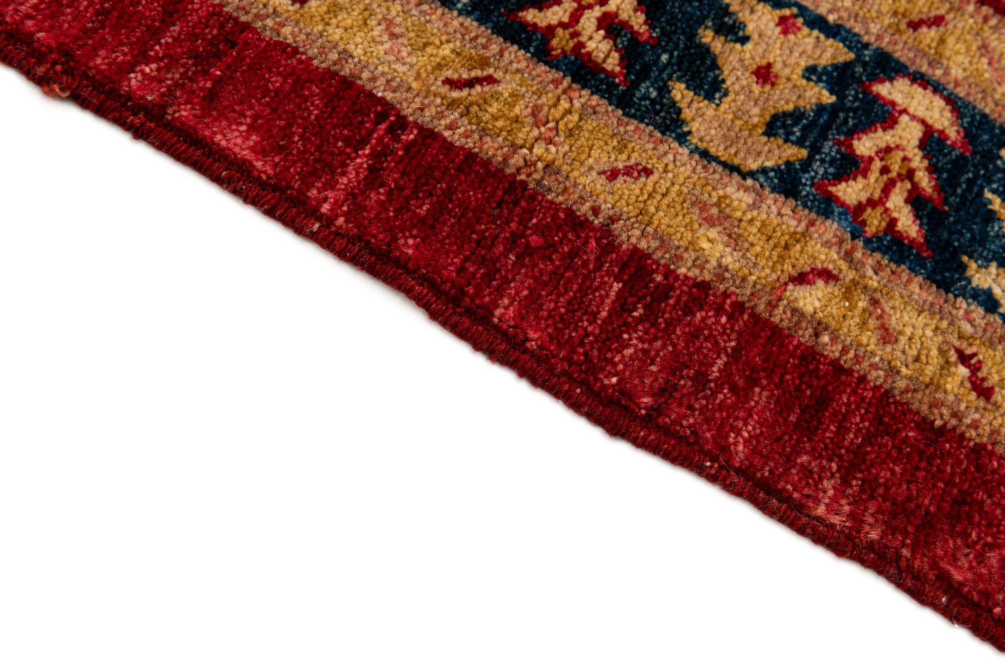 3' 5 x 5' 2 Hand Knotted Ziegler Wool Rug