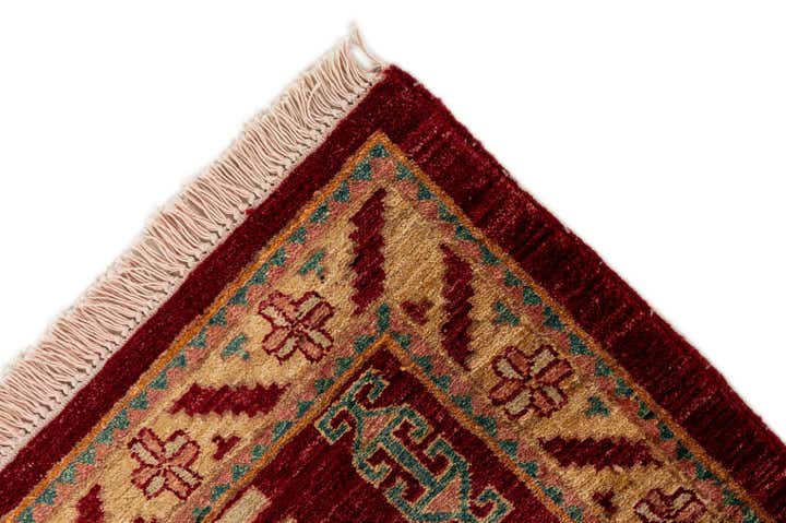 3' 4 x 4' 6 Hand Knotted Ziegler Wool Rug