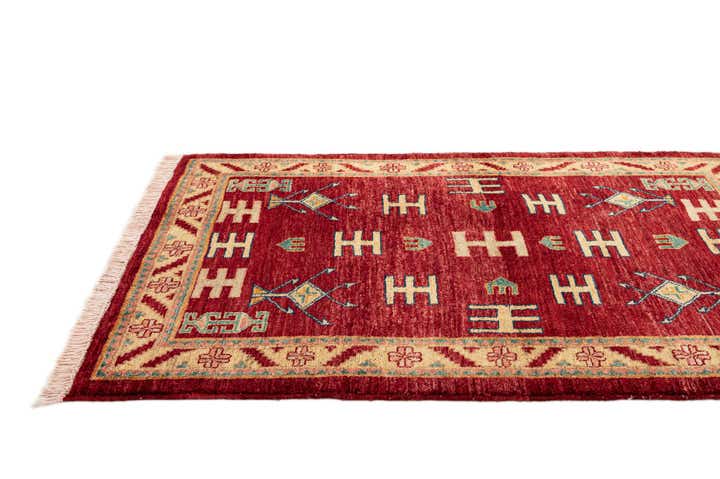 3' 4 x 4' 6 Hand Knotted Ziegler Wool Rug