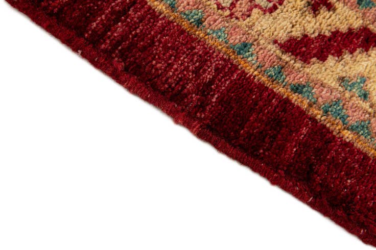 Detail image of 3' 4 x 4' 6 Hand Knotted Ziegler Wool Rug