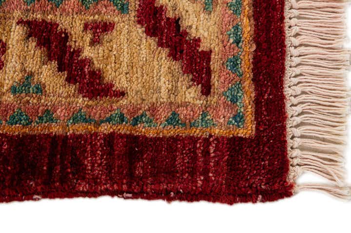 3' 4 x 4' 6 Hand Knotted Ziegler Wool Rug