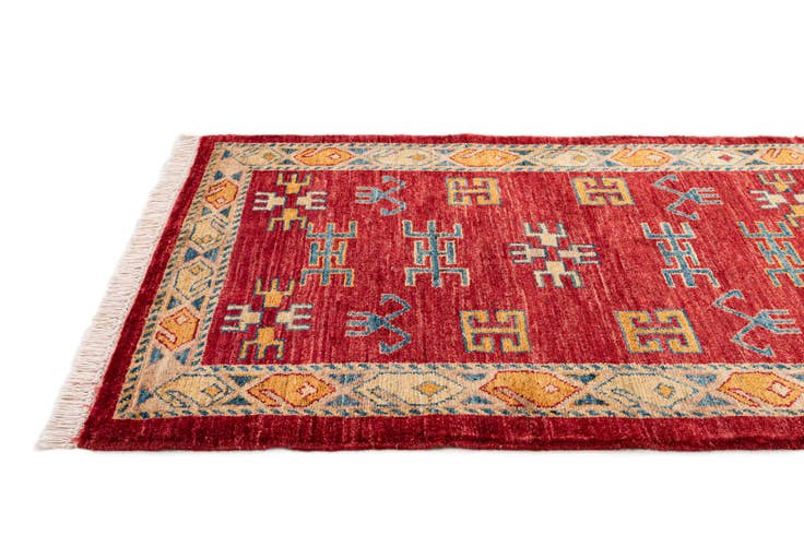 Detail image of 2' 9 x 3' 9 Hand Knotted Ziegler Wool Rug