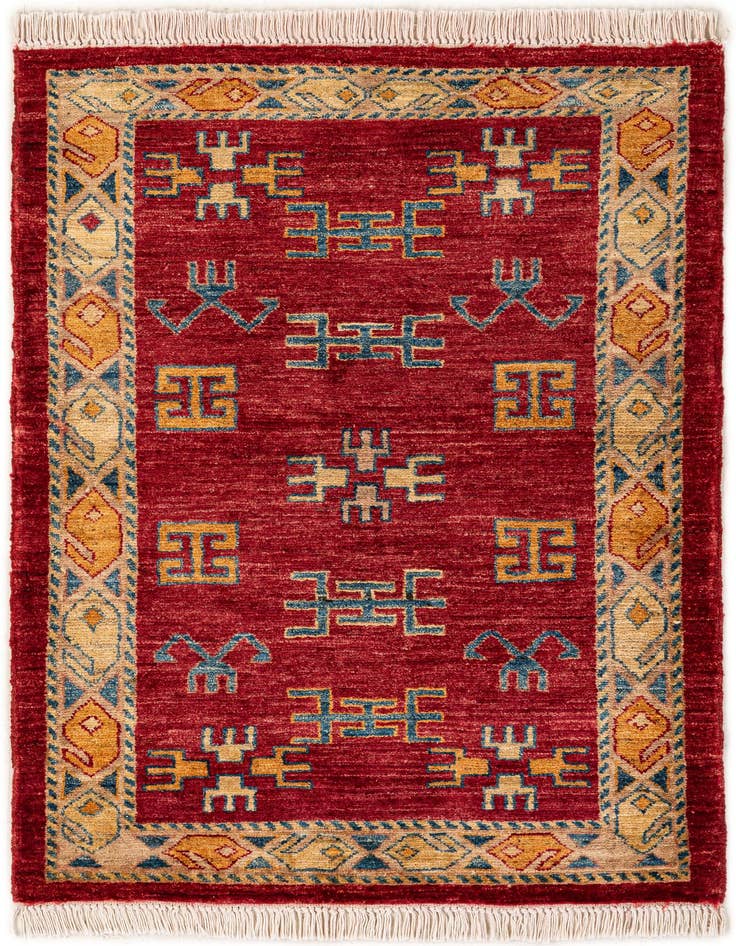 Detail image of 2' 9 x 3' 9 Hand Knotted Ziegler Wool Rug