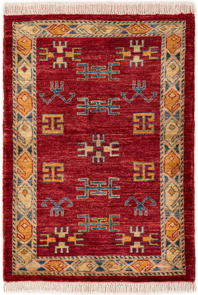 Detail image of 2' 9 x 3' 9 Hand Knotted Ziegler Wool Rug