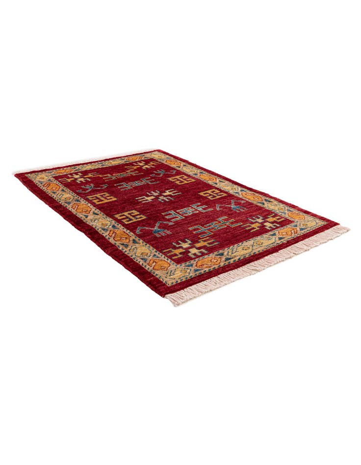 Detail image of 2' 9 x 3' 9 Hand Knotted Ziegler Wool Rug
