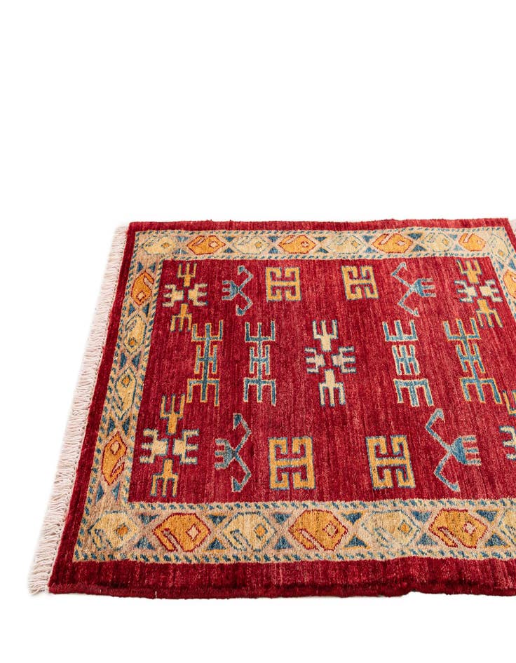 Detail image of 2' 9 x 3' 9  Hand Knotted Ziegler Wool Rug