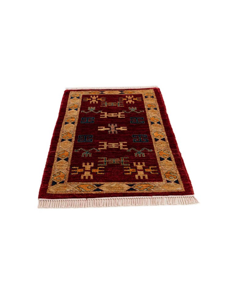 Detail image of 2' 5 x 3' 6 Hand Knotted Ziegler Wool Rug