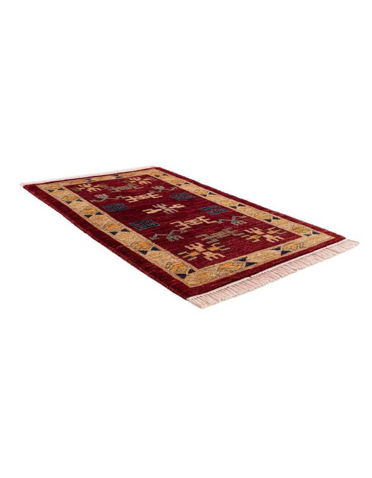 Detail image of 2' 5 x 3' 6  Hand Knotted Ziegler Wool Rug