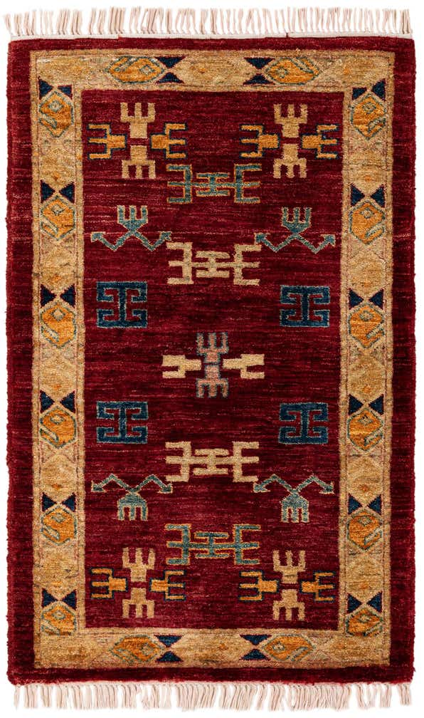 2' 5 x 3' 6 Hand Knotted Ziegler Wool Rug