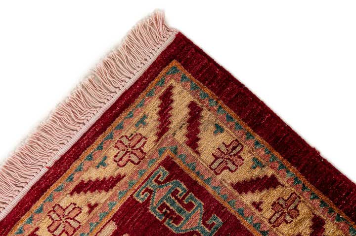 3' 4 x 4' 4 Hand Knotted Ziegler Wool Rug